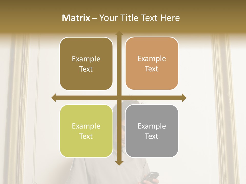 Man Sending A Text Message PowerPoint Template