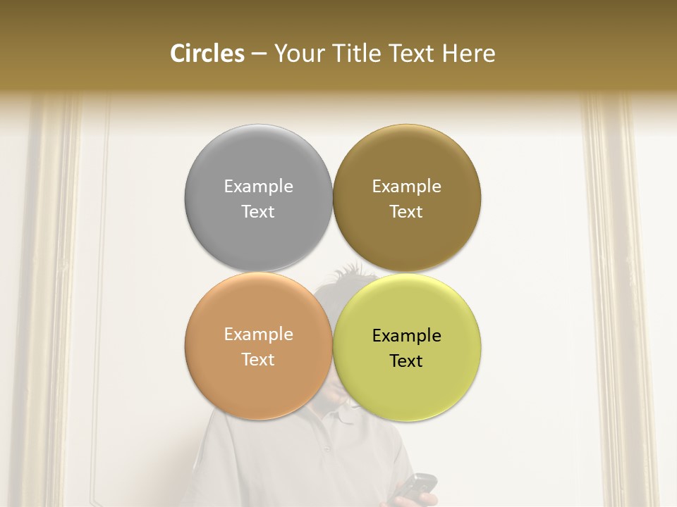 Man Sending A Text Message PowerPoint Template