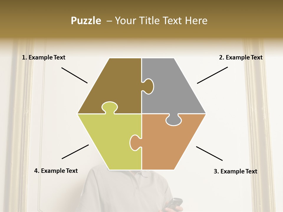 Man Sending A Text Message PowerPoint Template