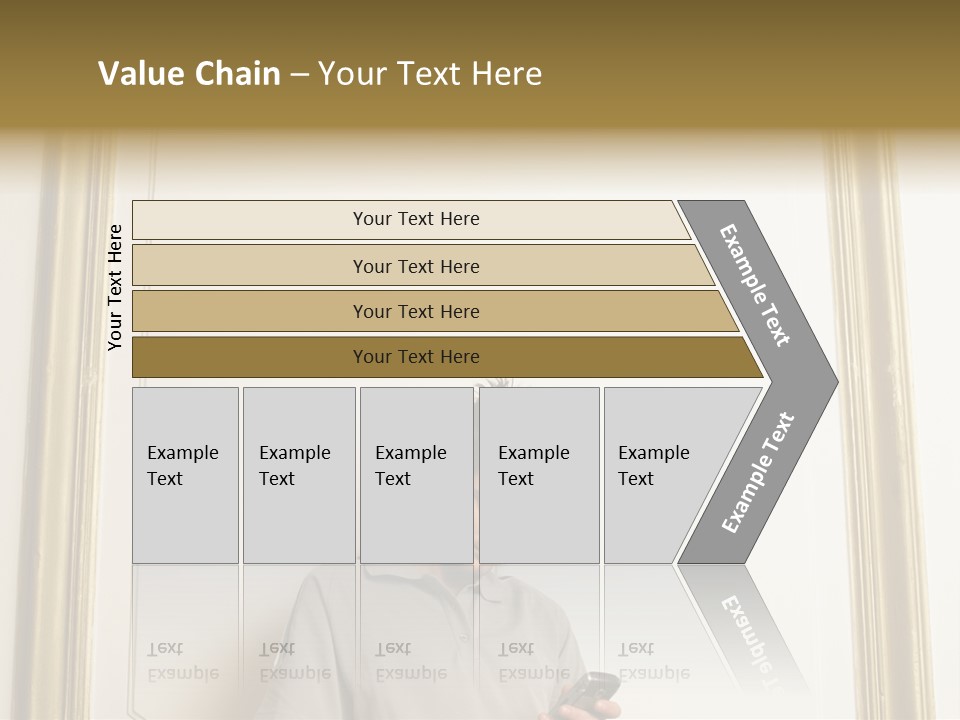Man Sending A Text Message PowerPoint Template