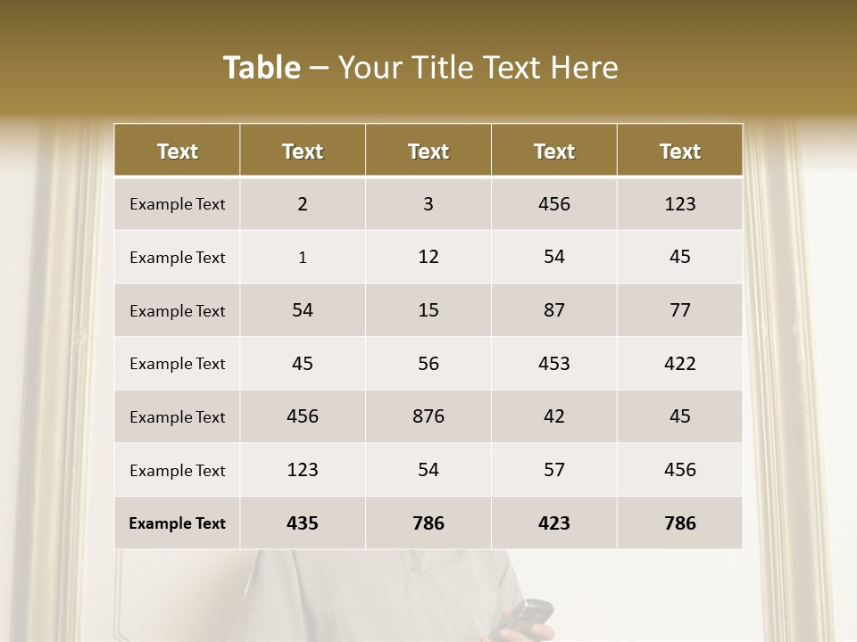 Man Sending A Text Message PowerPoint Template