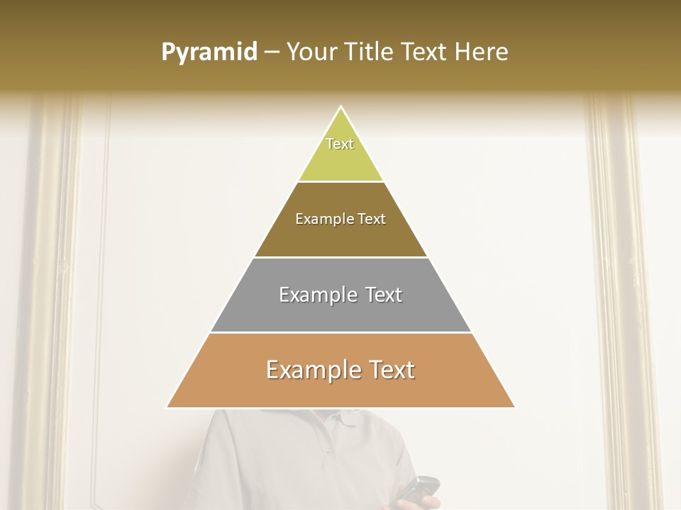 Man Sending A Text Message PowerPoint Template