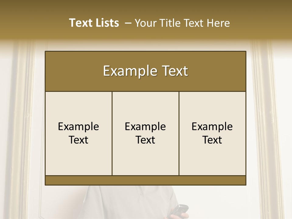 Man Sending A Text Message PowerPoint Template