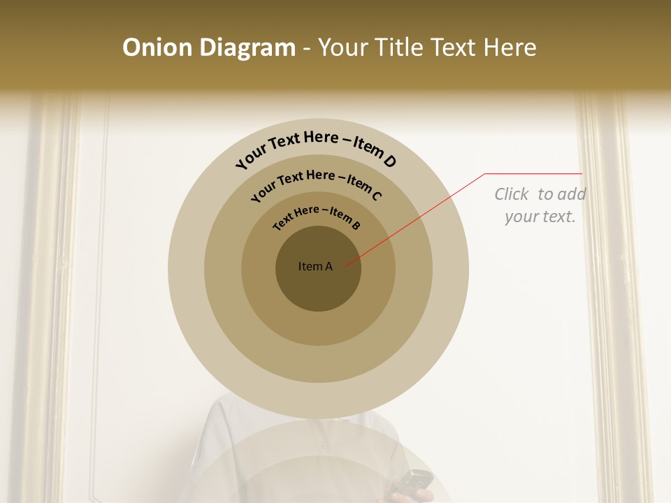 Man Sending A Text Message PowerPoint Template
