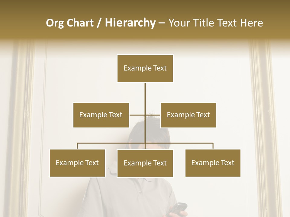 Man Sending A Text Message PowerPoint Template