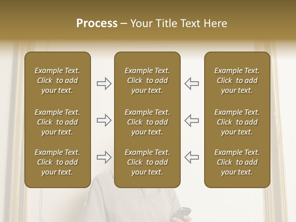 Man Sending A Text Message PowerPoint Template