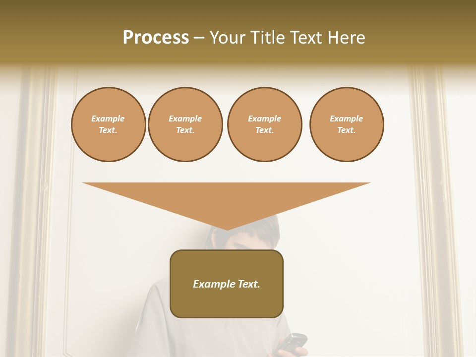 Man Sending A Text Message PowerPoint Template