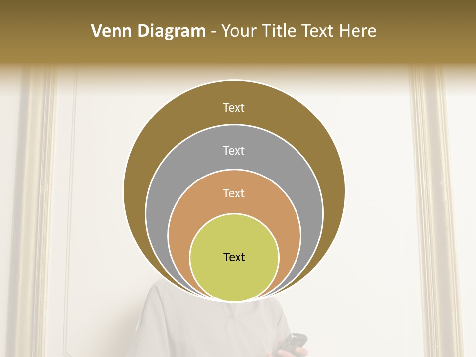 Man Sending A Text Message PowerPoint Template