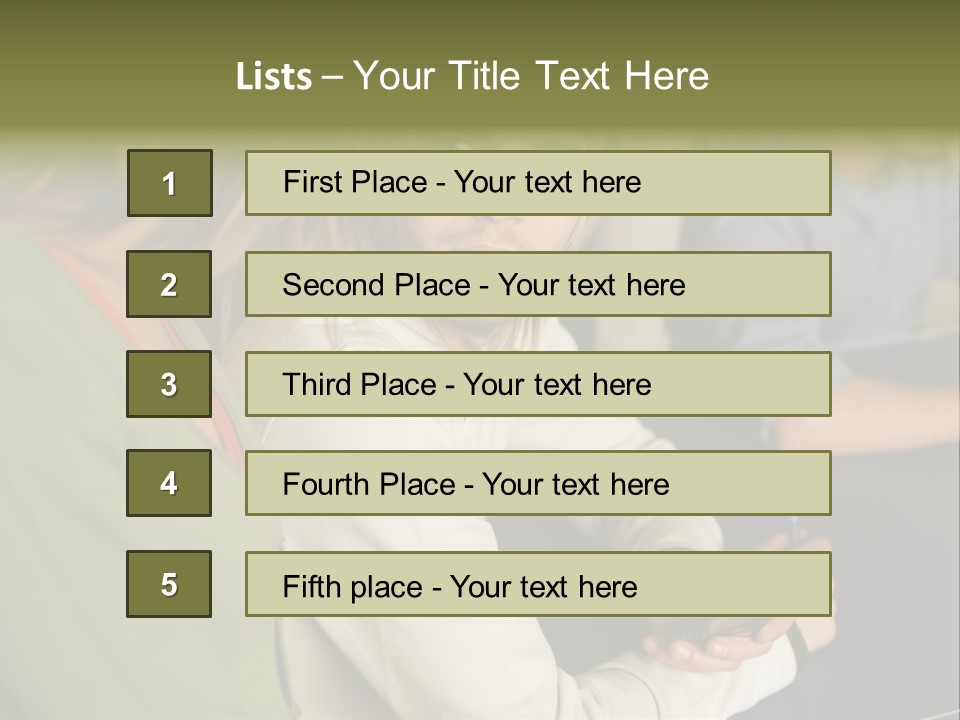 Man Holding Mobile Phone And Looking At Woman PowerPoint Template