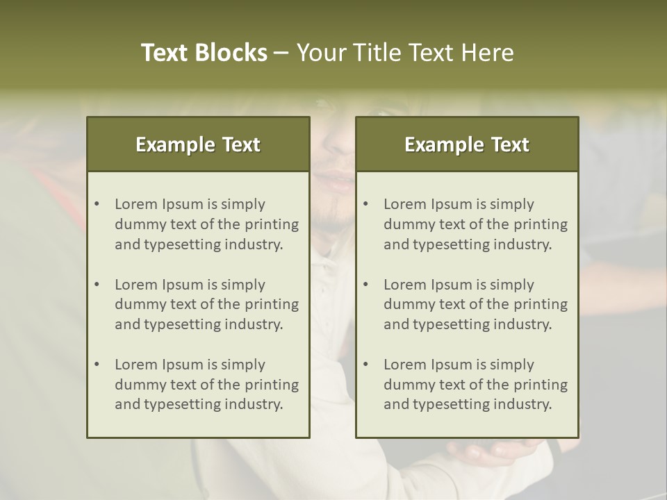 Man Holding Mobile Phone And Looking At Woman PowerPoint Template