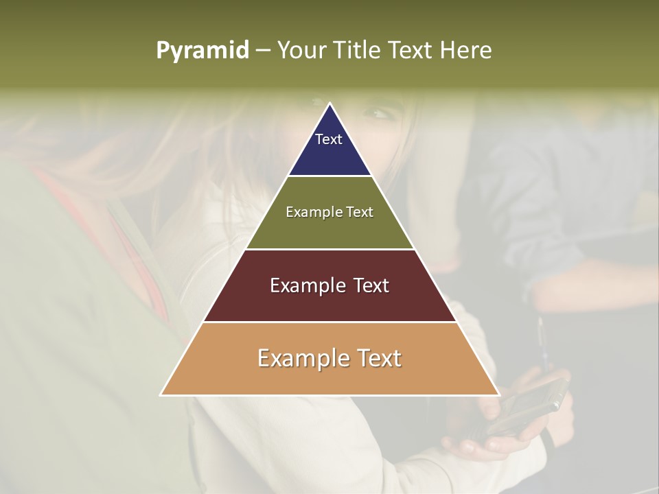 Man Holding Mobile Phone And Looking At Woman PowerPoint Template