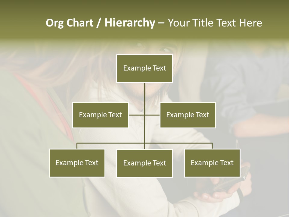 Man Holding Mobile Phone And Looking At Woman PowerPoint Template