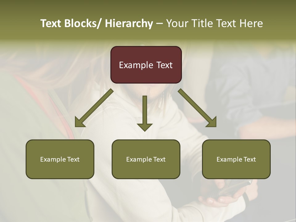 Man Holding Mobile Phone And Looking At Woman PowerPoint Template
