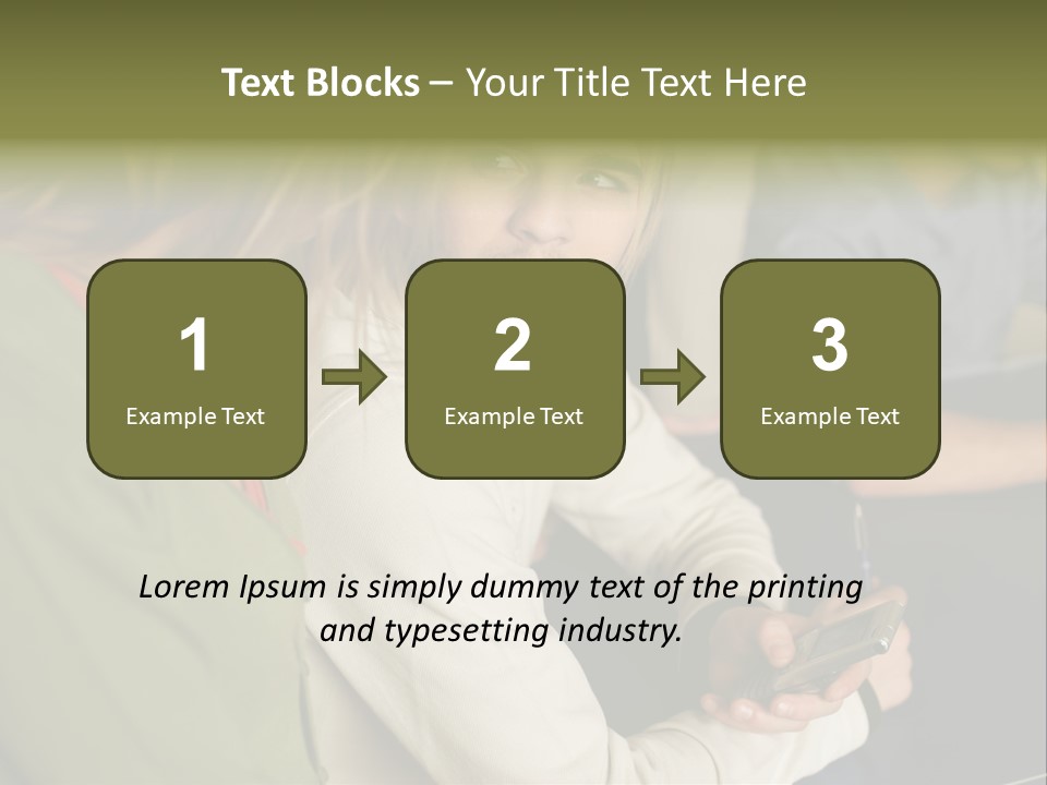 Man Holding Mobile Phone And Looking At Woman PowerPoint Template
