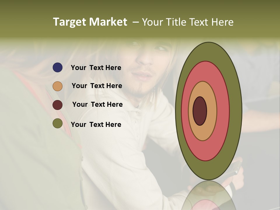 Man Holding Mobile Phone And Looking At Woman PowerPoint Template