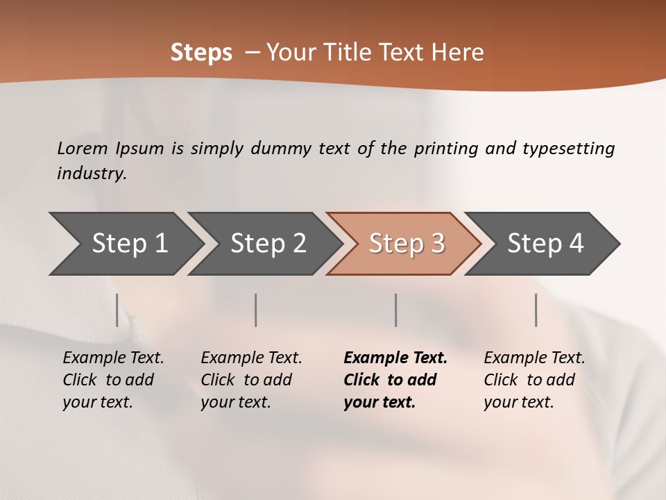 Man Holding Camera Phone PowerPoint Template