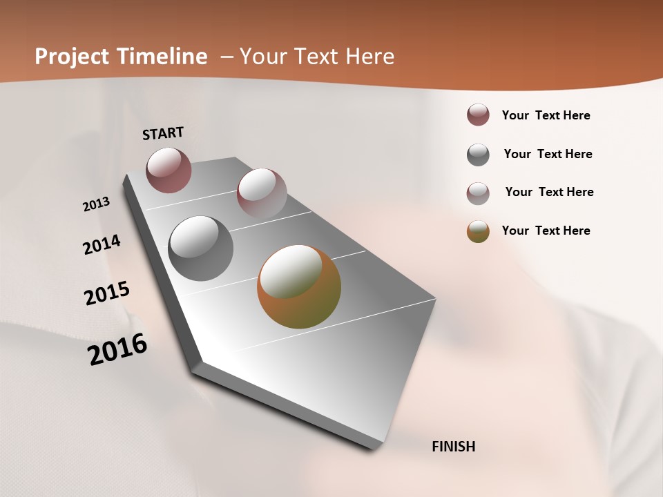 Man Holding Camera Phone PowerPoint Template