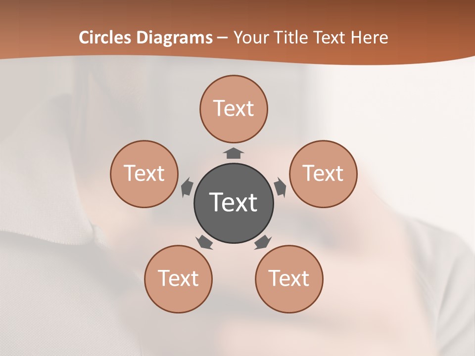 Man Holding Camera Phone PowerPoint Template