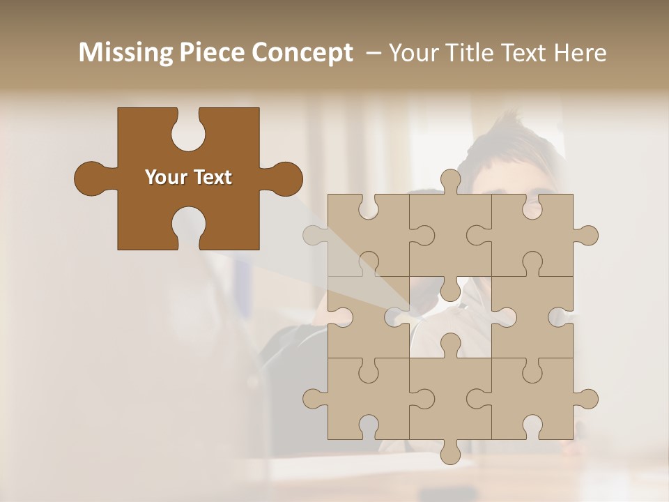 Happy Male Colleagues PowerPoint Template