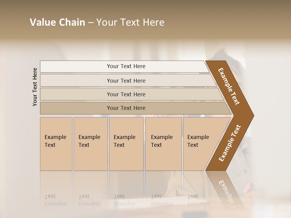Happy Male Colleagues PowerPoint Template