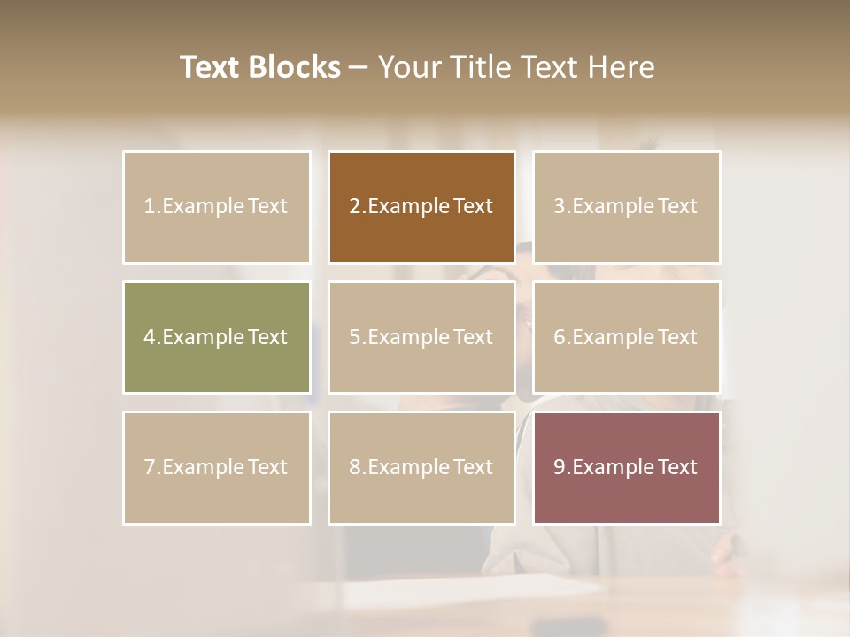 Happy Male Colleagues PowerPoint Template