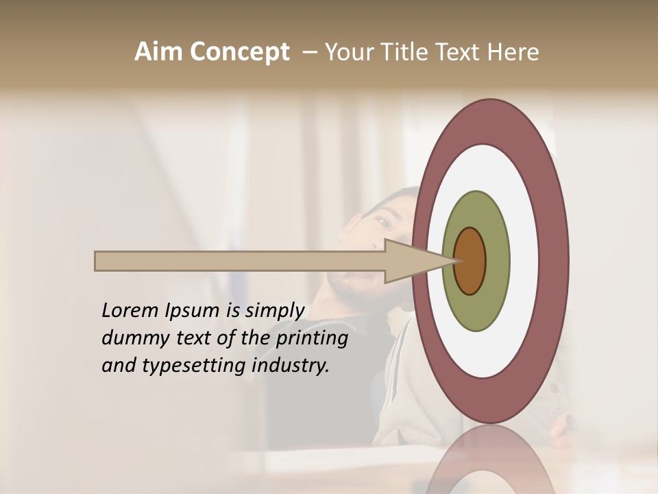 Happy Male Colleagues PowerPoint Template