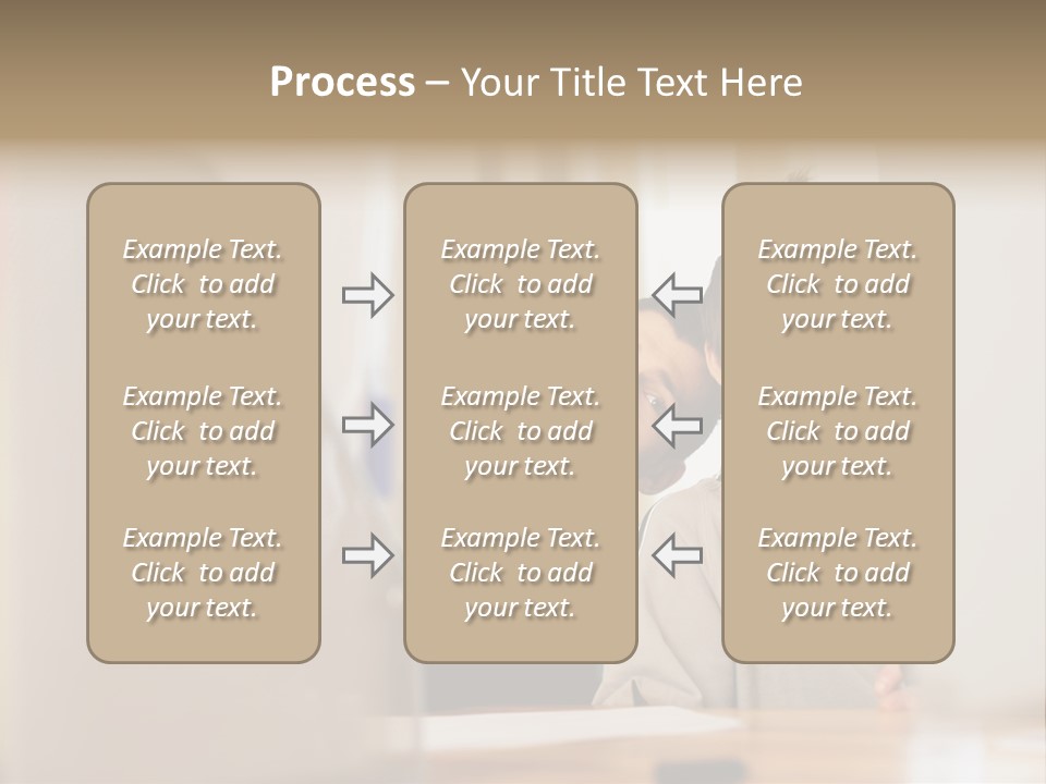 Happy Male Colleagues PowerPoint Template