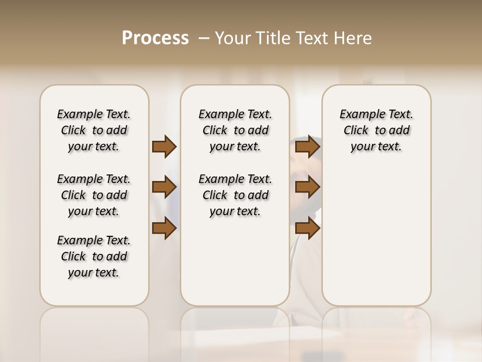 Happy Male Colleagues PowerPoint Template
