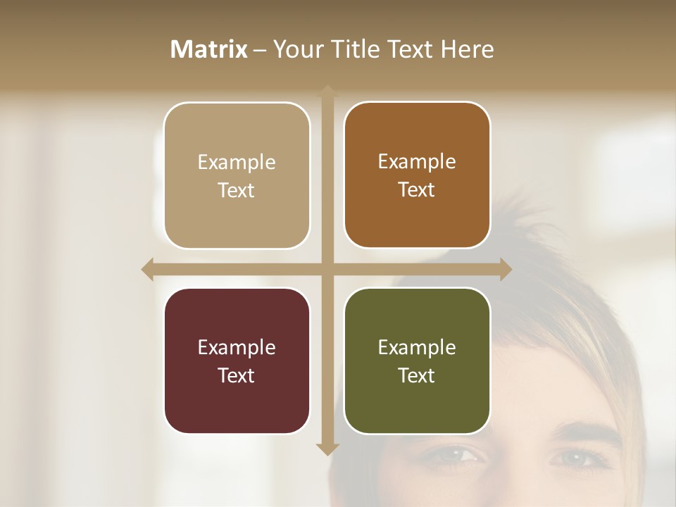 Man With Funky Hairstyle PowerPoint Template