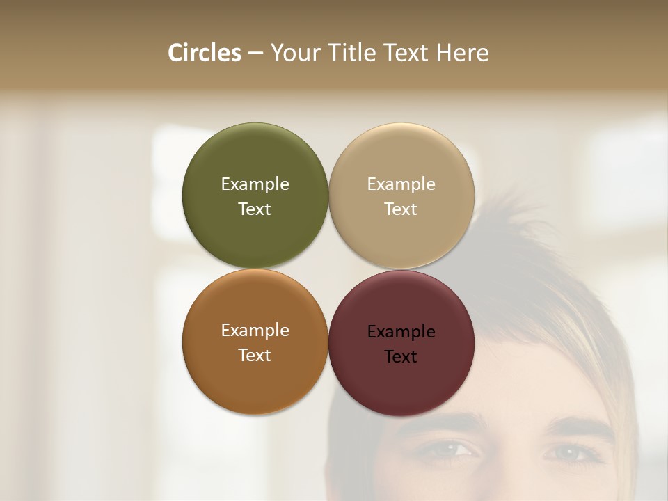 Man With Funky Hairstyle PowerPoint Template