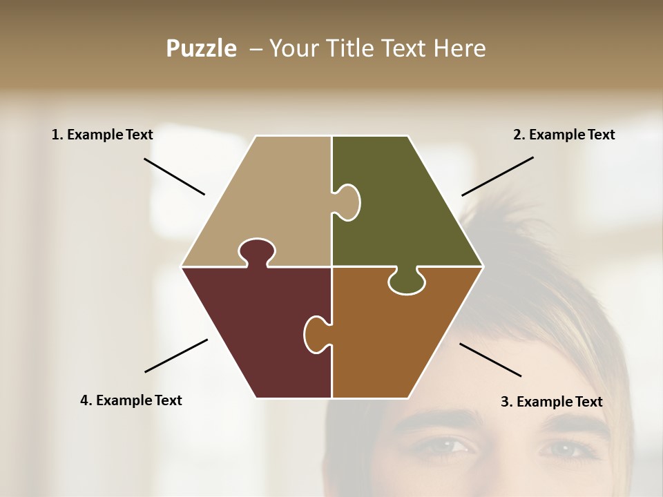 Man With Funky Hairstyle PowerPoint Template