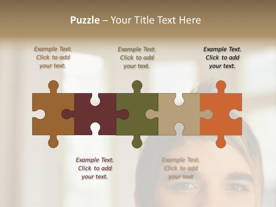 Man With Funky Hairstyle PowerPoint Template