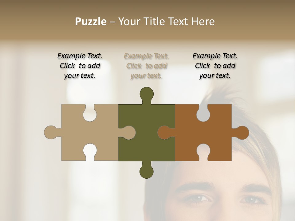 Man With Funky Hairstyle PowerPoint Template