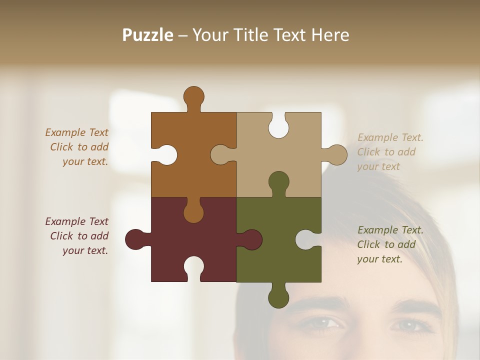 Man With Funky Hairstyle PowerPoint Template