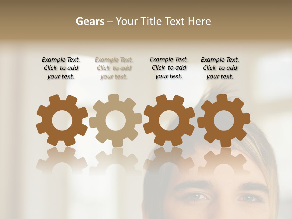 Man With Funky Hairstyle PowerPoint Template