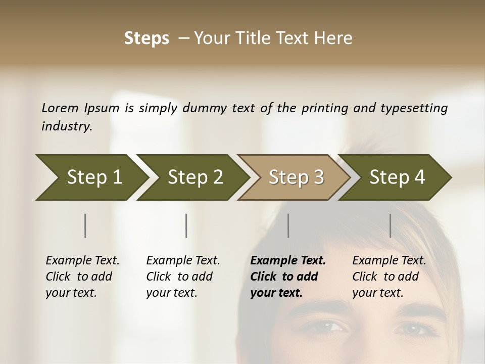 Man With Funky Hairstyle PowerPoint Template