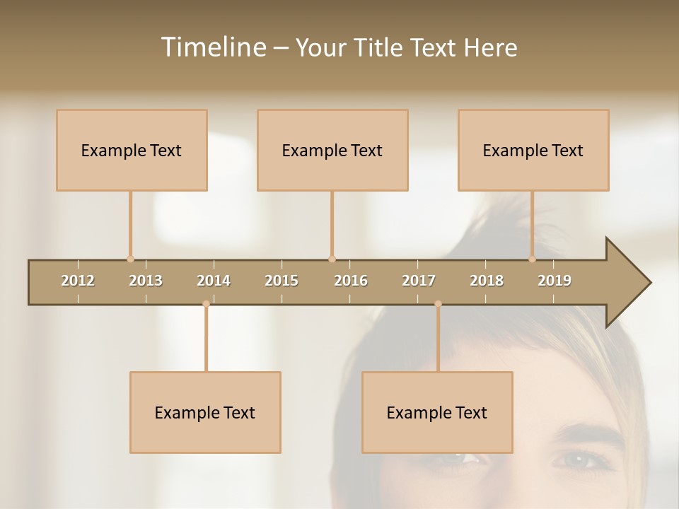 Man With Funky Hairstyle PowerPoint Template
