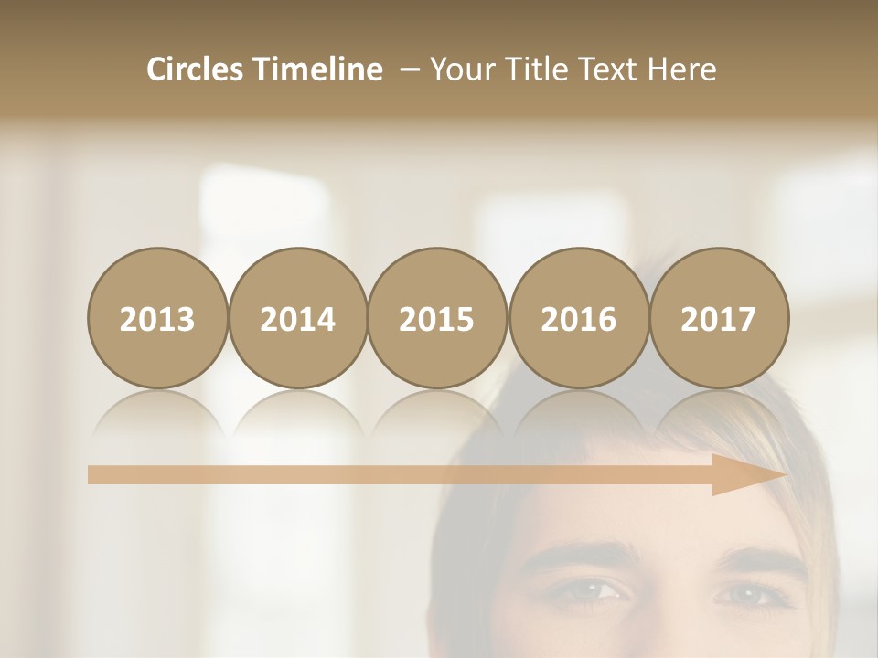 Man With Funky Hairstyle PowerPoint Template