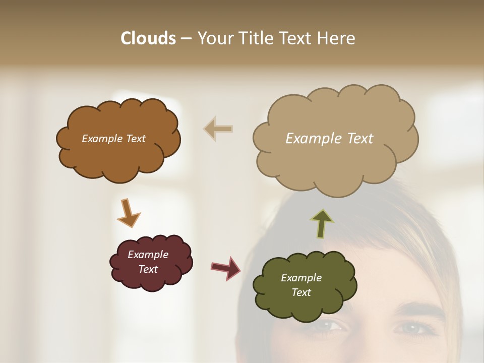 Man With Funky Hairstyle PowerPoint Template