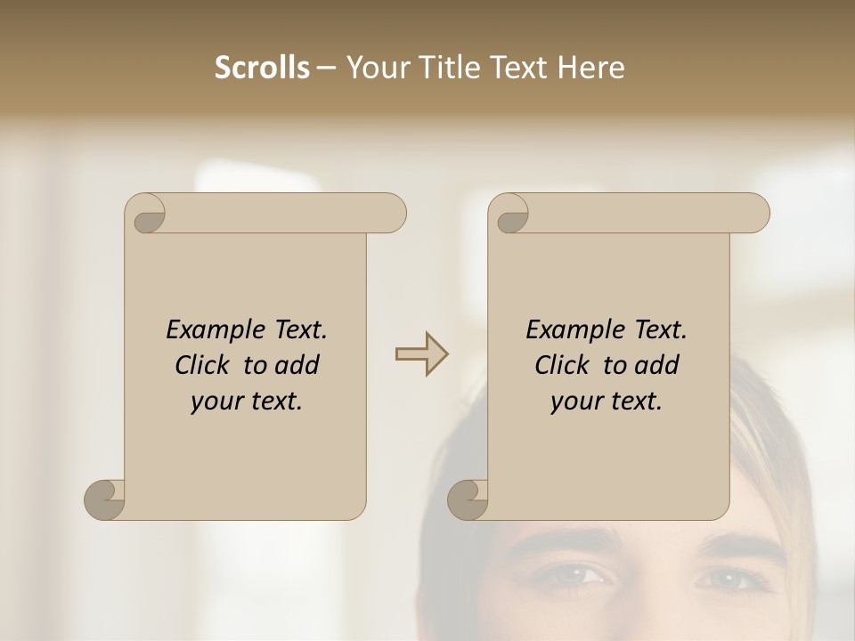 Man With Funky Hairstyle PowerPoint Template