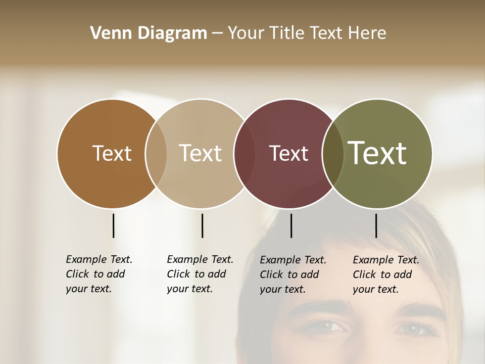 Man With Funky Hairstyle PowerPoint Template