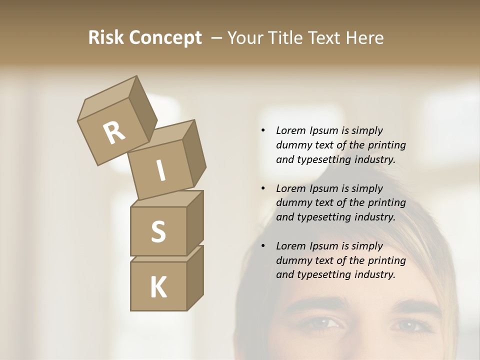 Man With Funky Hairstyle PowerPoint Template