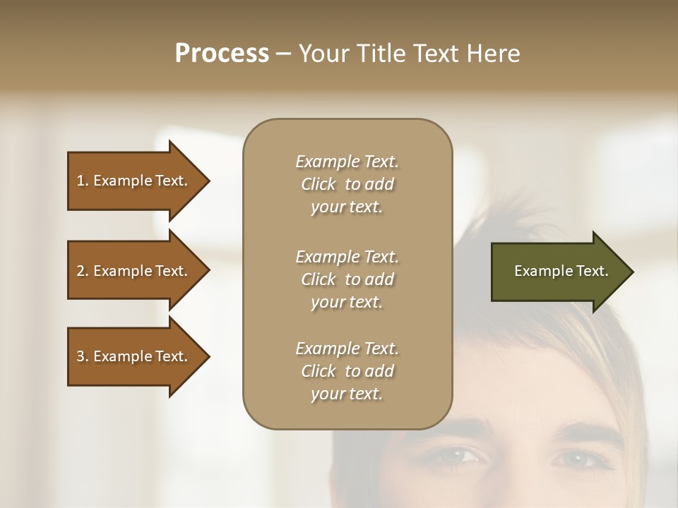 Man With Funky Hairstyle PowerPoint Template