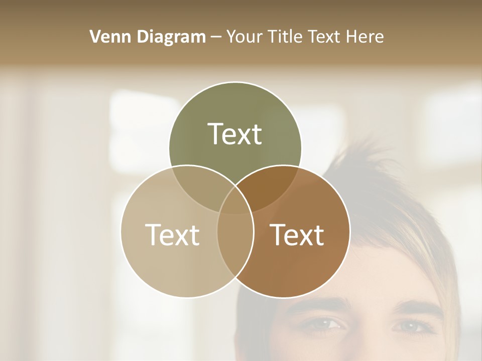 Man With Funky Hairstyle PowerPoint Template