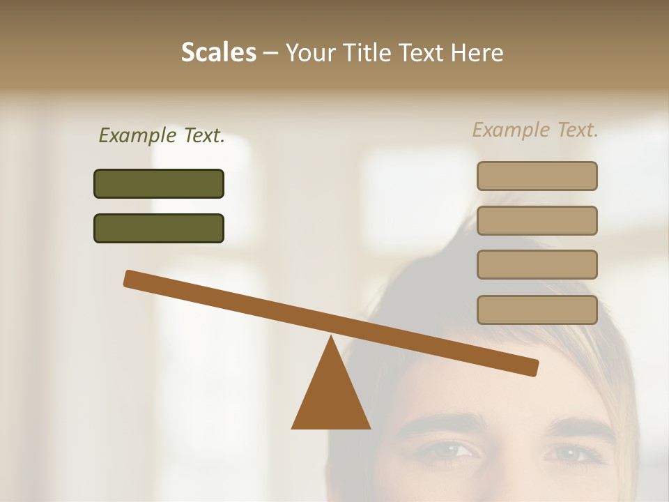 Man With Funky Hairstyle PowerPoint Template
