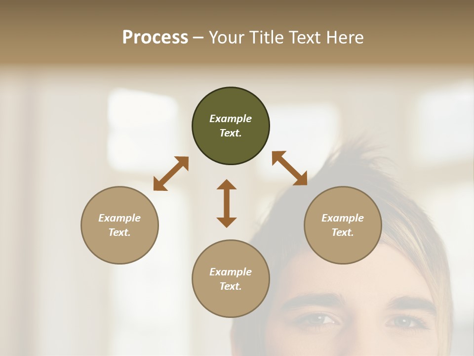 Man With Funky Hairstyle PowerPoint Template