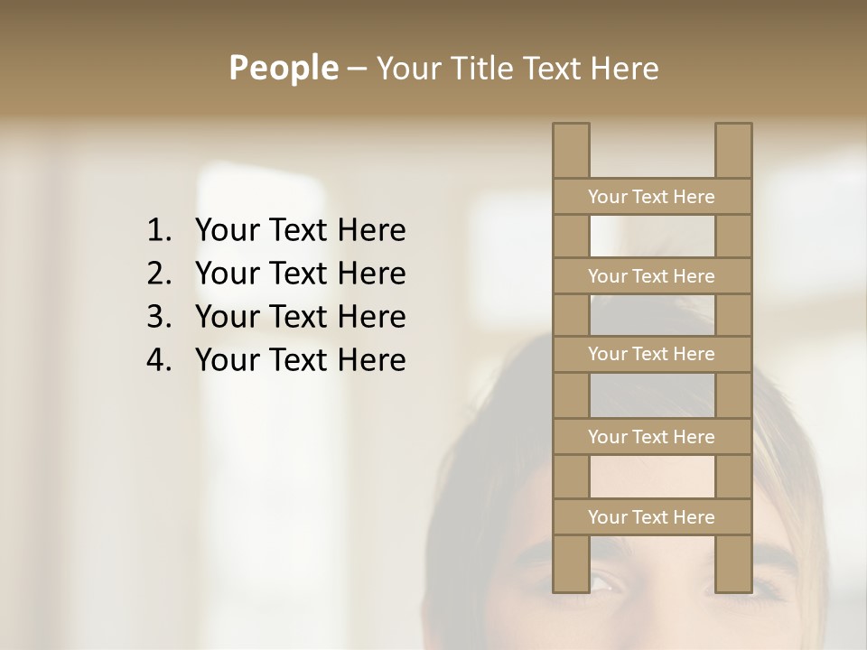 Man With Funky Hairstyle PowerPoint Template