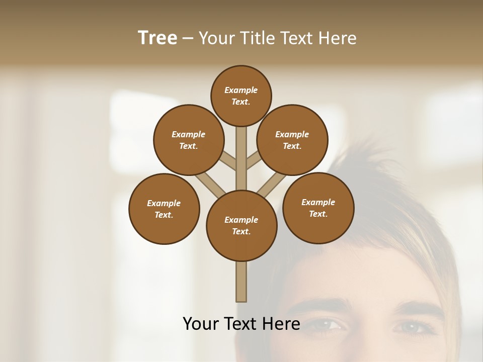 Man With Funky Hairstyle PowerPoint Template