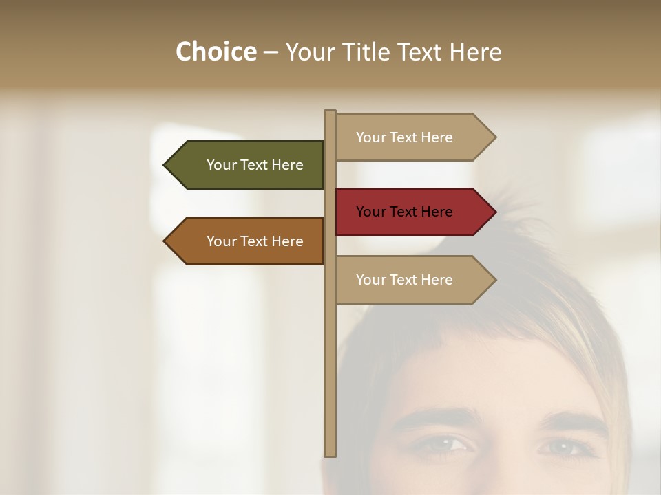 Man With Funky Hairstyle PowerPoint Template