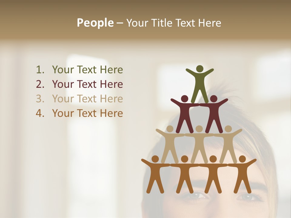 Man With Funky Hairstyle PowerPoint Template